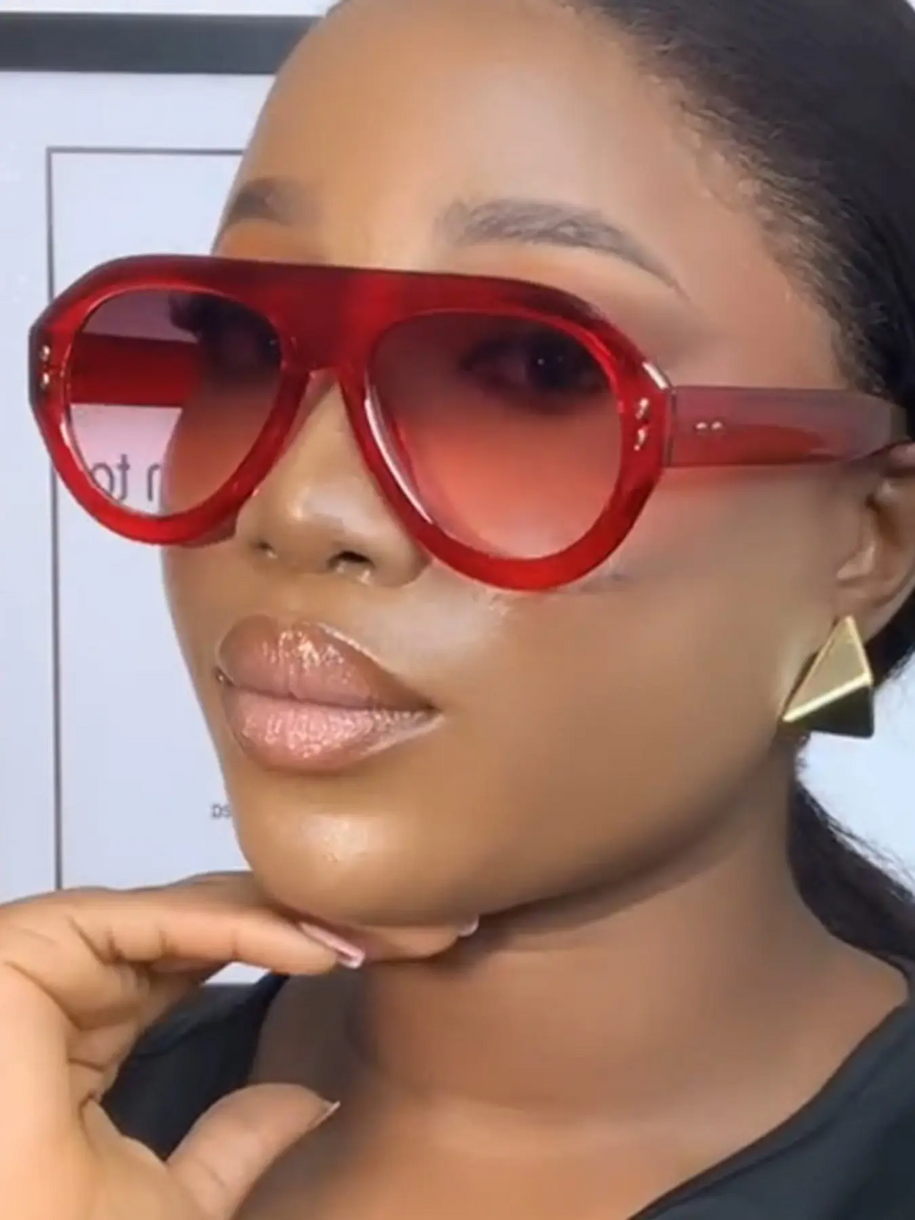 Women's Oversized Sporty Fashion Sunglasses, Metal Hinges, Y2K Style