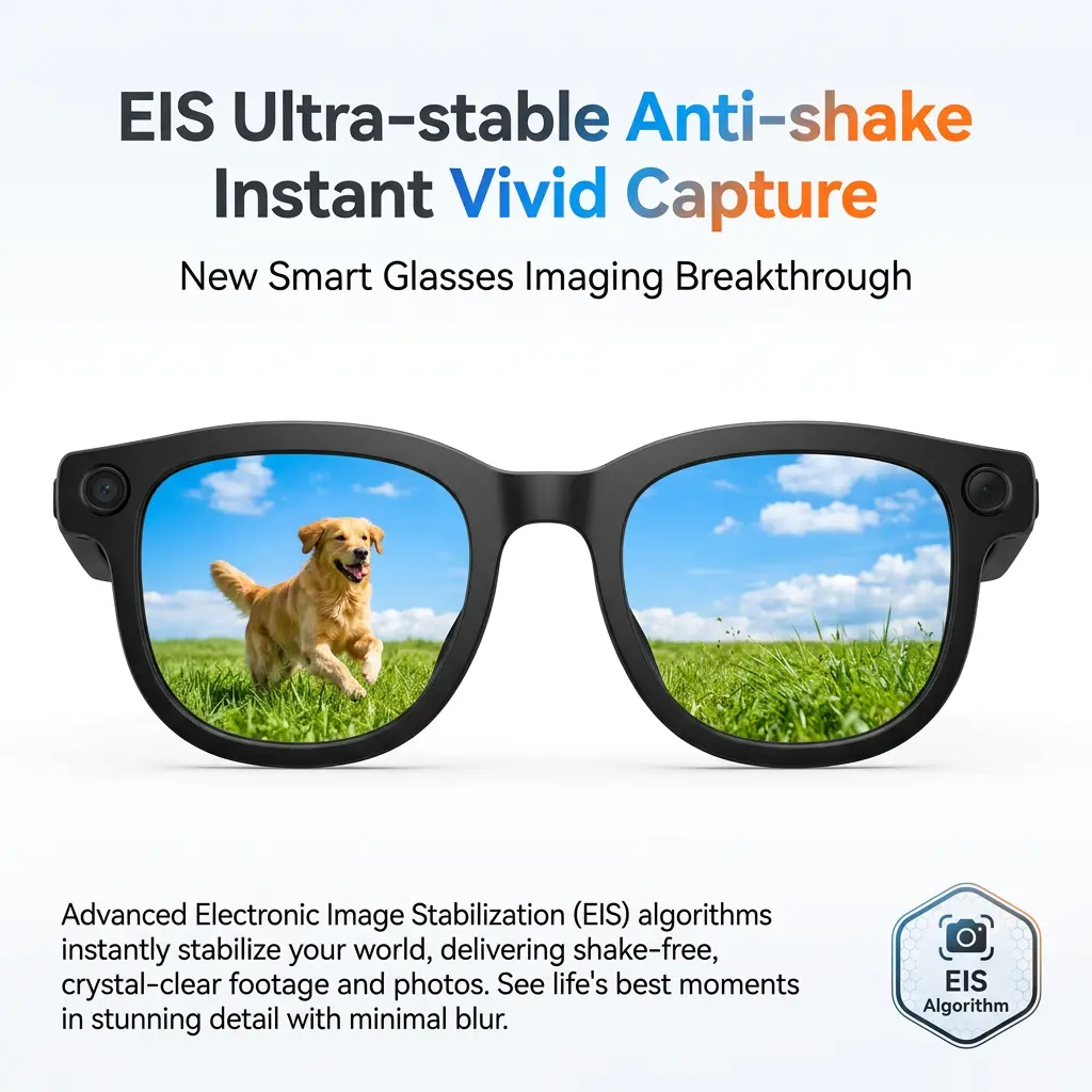 1Pcs AI Smart Camera Glasses POV Video Recording & 160+ Languages Real-Time Translation Bluetooth Audio Sunglasses – Hands-Free Vlogging Wearable for Travel Outdoor Content Creator Gift