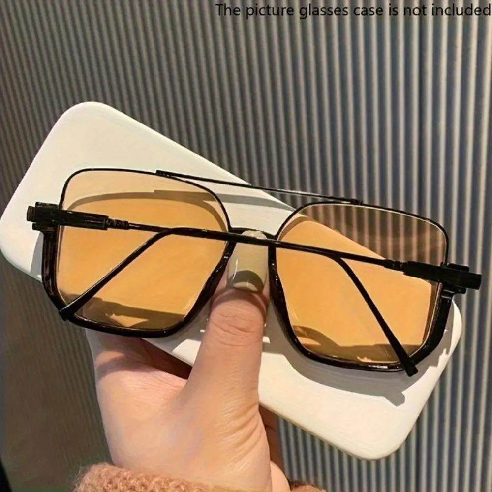 Oversized Unisex Sports Sunglasses, Super Large Square Retro Cat Eye Rectangle AC Lens