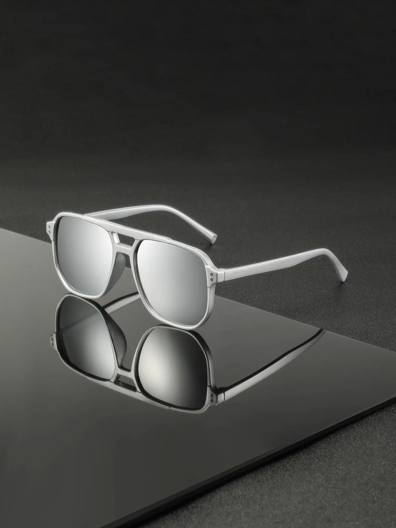 Men's Classic Vintage Style Fashion Glasses, Durable PC Frame and Lenses, Casual All Season Eyewear