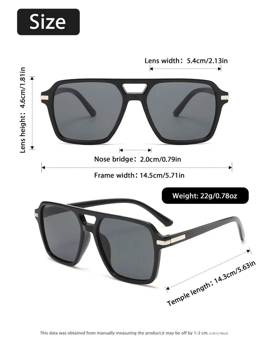 8 Pairs Fashion Pilot Large Frame Summer Sunglasses Set, Ideal for Street Photography