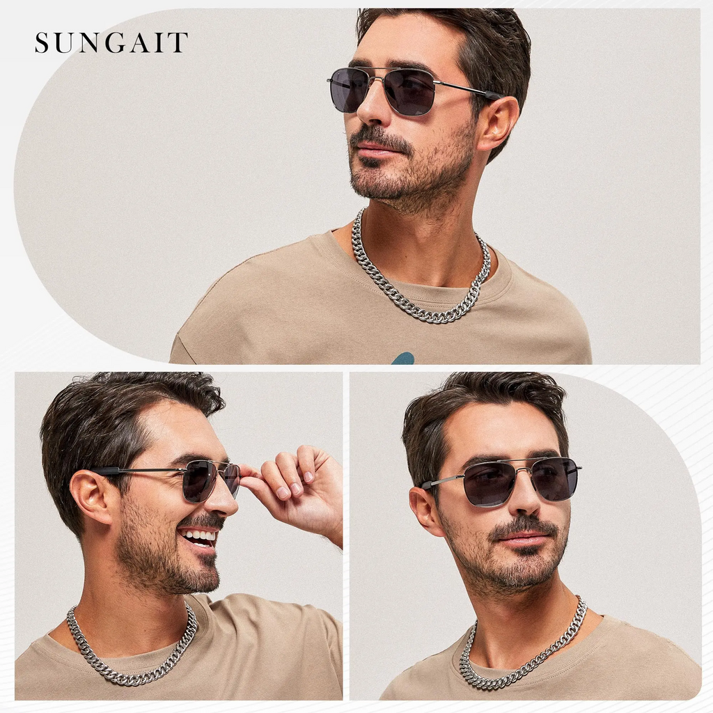Men's Military Polarized Aviator Sunglasses UV400 Protection Unisex HD Lens