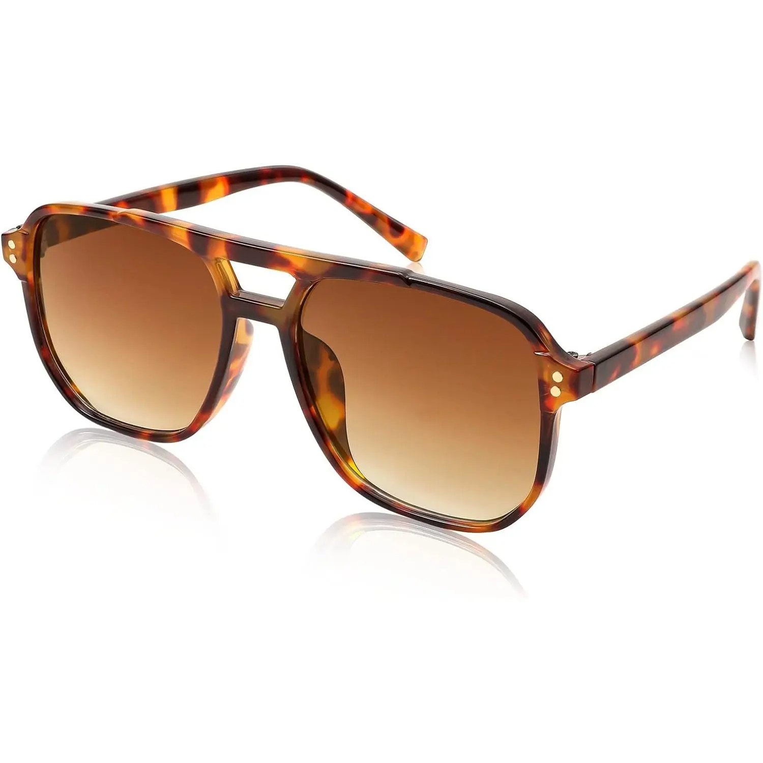 Retro Square Sunglasses Women Men 70s Vintage Trendy Plastic Frame Sun Glasses