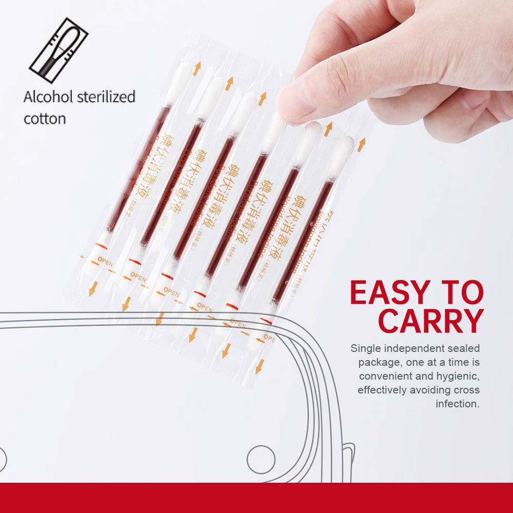 1Pcs Disposable breakable iodine swabs for emergency disinfection