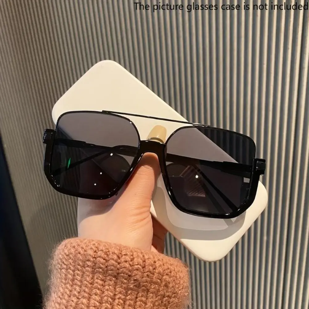 Oversized Unisex Sports Sunglasses, Super Large Square Retro Cat Eye Rectangle AC Lens
