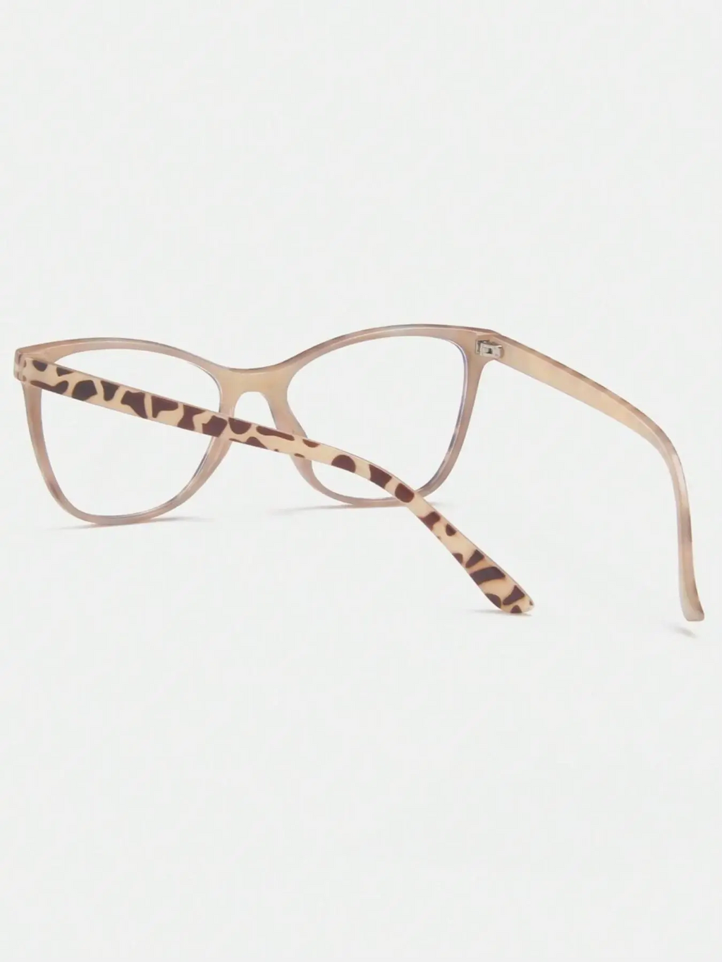 Women's Fashion Leopard Pattern Cat Eye Frame Eyeglasses, Casual Trendy Anti-blue Light Eyeglasses for Everyday Use