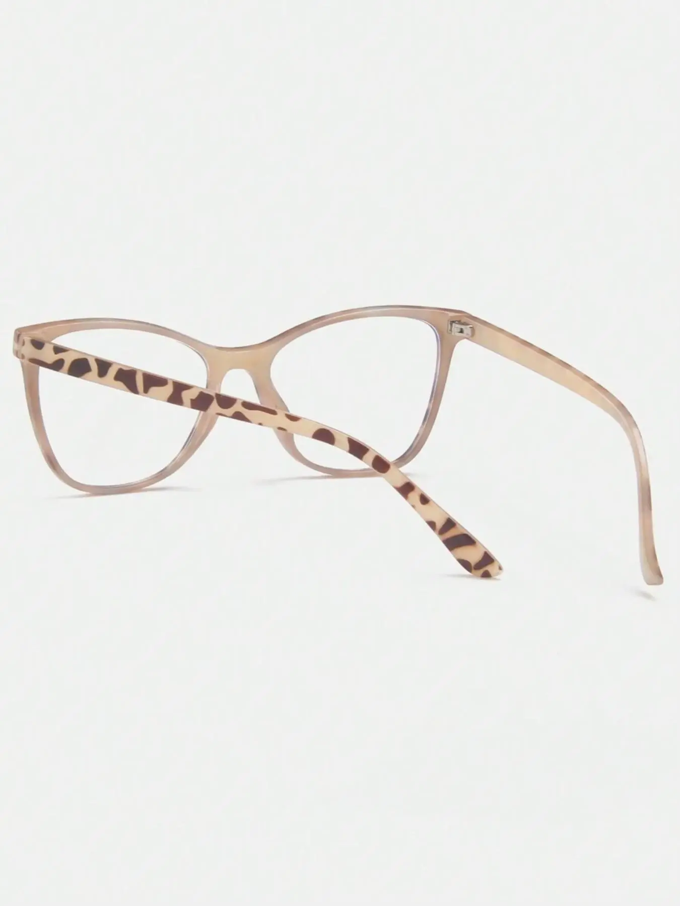 Women's Fashion Leopard Pattern Cat Eye Frame Eyeglasses, Casual Trendy Anti-blue Light Eyeglasses for Everyday Use