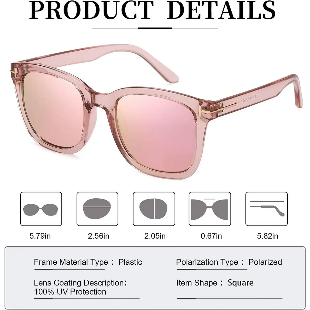 Polarized UV400 Protection Fashion Sunglasses for Women