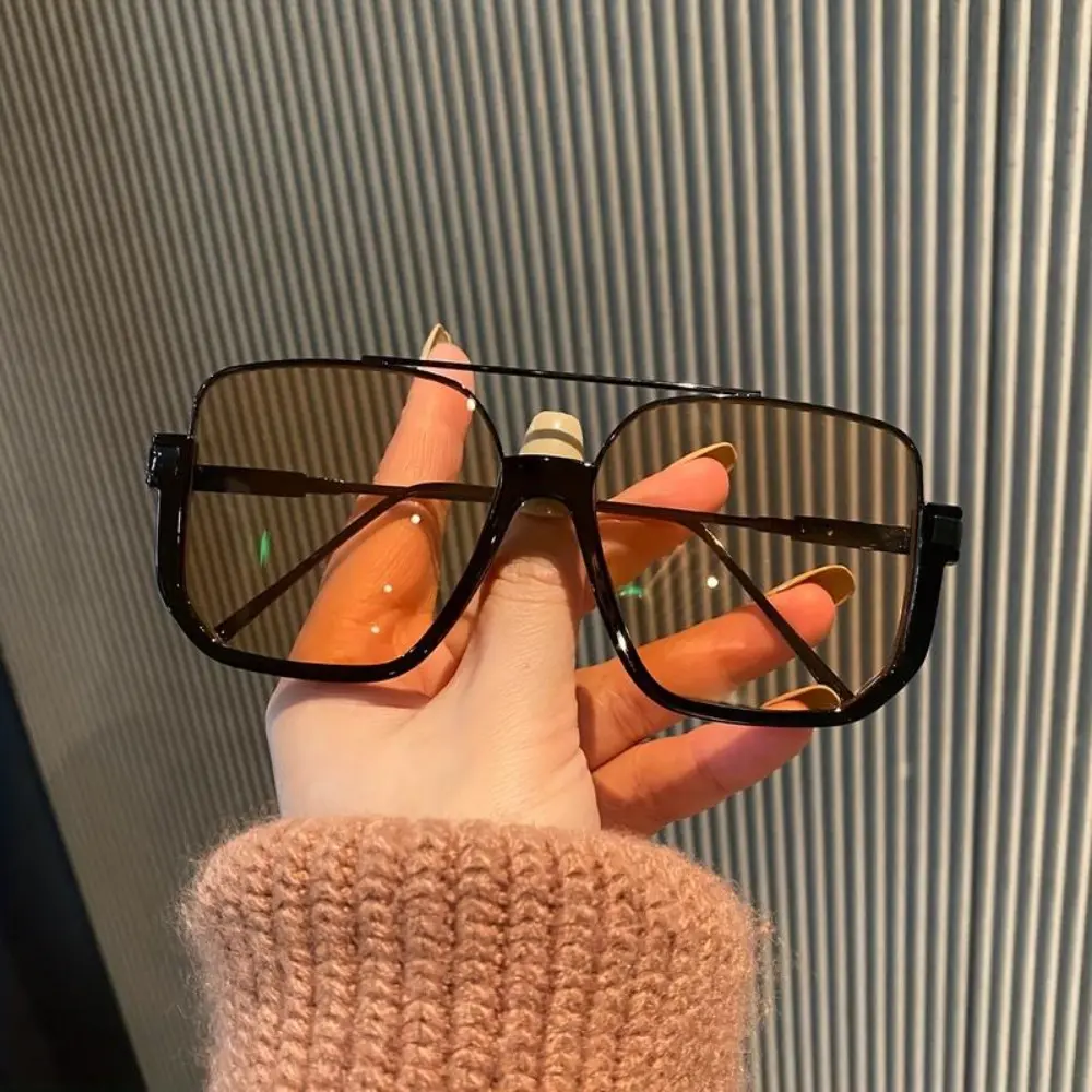 Oversized Unisex Sports Sunglasses, Super Large Square Retro Cat Eye Rectangle AC Lens