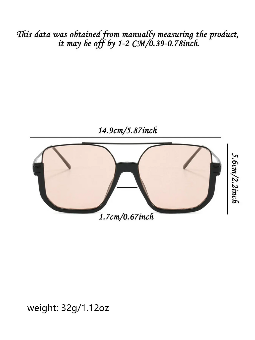Unisex Fashionable All-match Tinted Lens Aviator Sunglasses, Vintage Trendy Sunglasses, Trendy Casual Sunglasses
