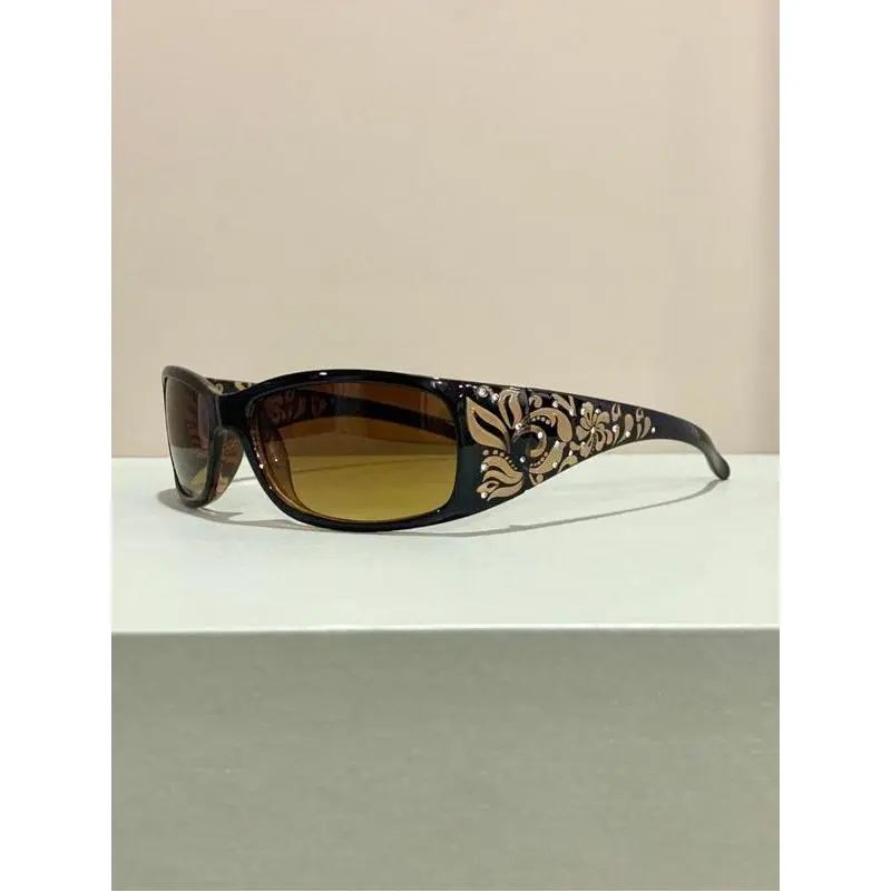 2-Pack Vintage Sunglasses with Rhinestone Accents Tinted PC Frames for Women