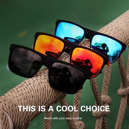4-Pack Fashion Vintage Square Polarized Sunglasses Men Women Driving Fishing Luxury Brand Designer Sun Glasses Driver's Eyewear UV400