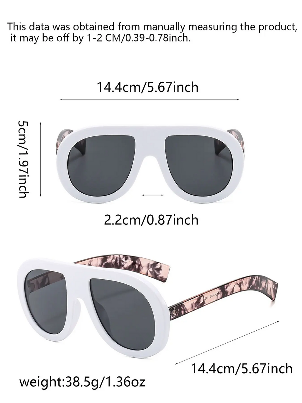 Women's Tinted Lens Sunglasses, Trendy Casual Ombre Gradient Lens Sunglasses for Everyday Use