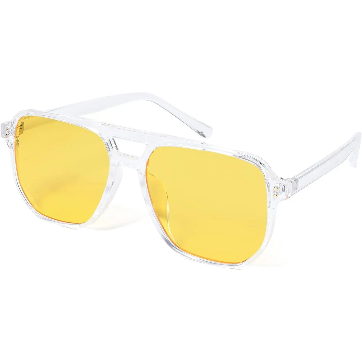 Retro Square Sunglasses Women Men 70s Vintage Trendy Plastic Frame Sun Glasses