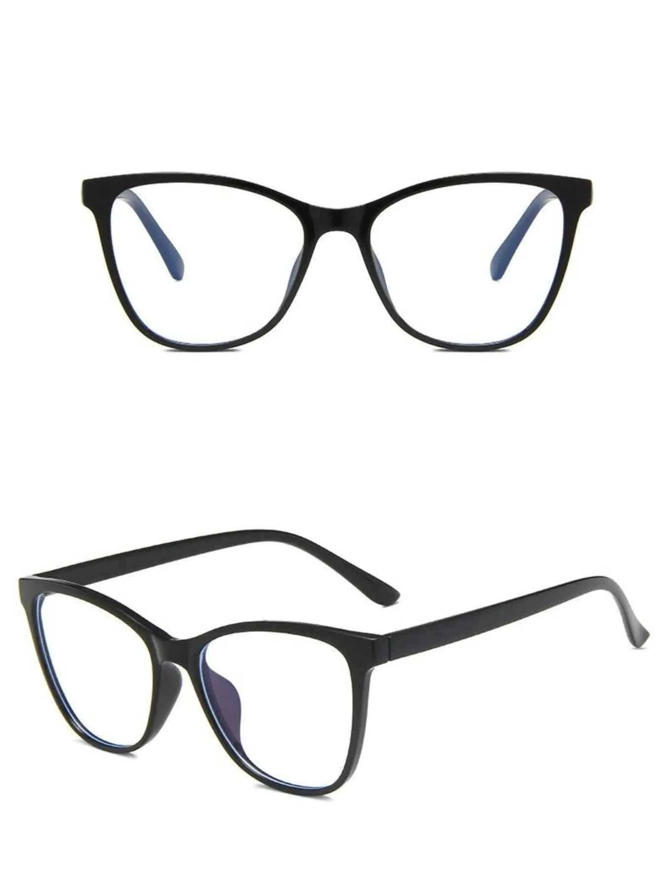Women's Fashion Leopard Pattern Cat Eye Frame Eyeglasses, Casual Trendy Anti-blue Light Eyeglasses for Everyday Use