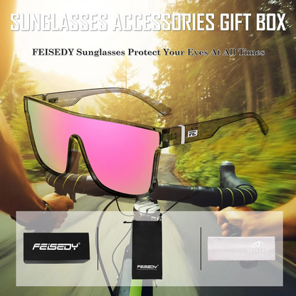 Fashion Flat Top Sunglasses Trendy Oversized Square Shades Women Men UV400