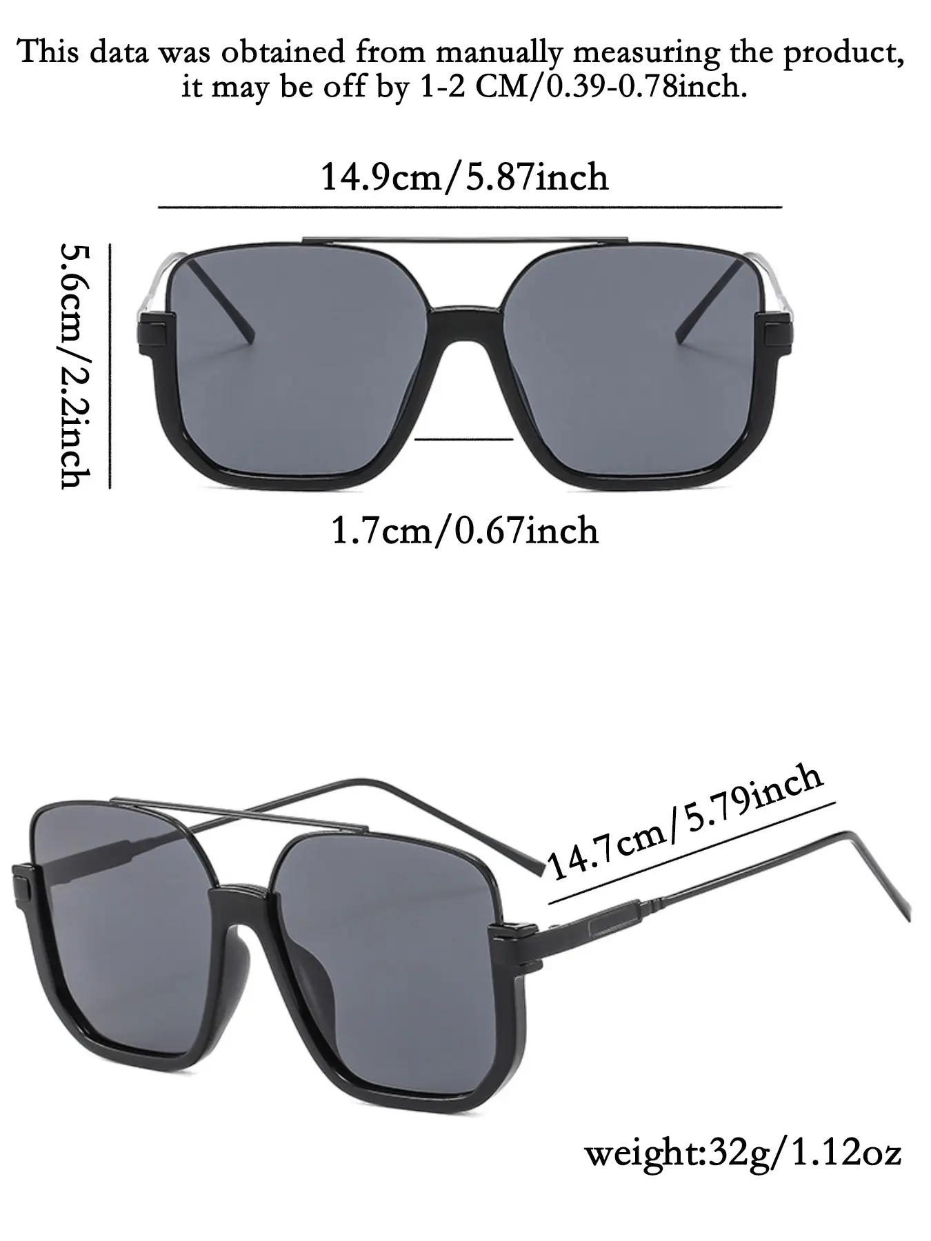 Unisex Fashionable All-match Tinted Lens Aviator Sunglasses, Vintage Trendy Sunglasses, Trendy Casual Sunglasses