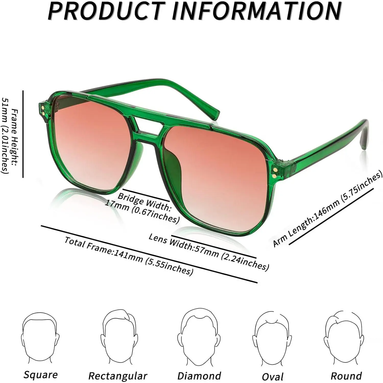 Retro Square Sunglasses Women Men 70s Vintage Trendy Plastic Frame Sun Glasses