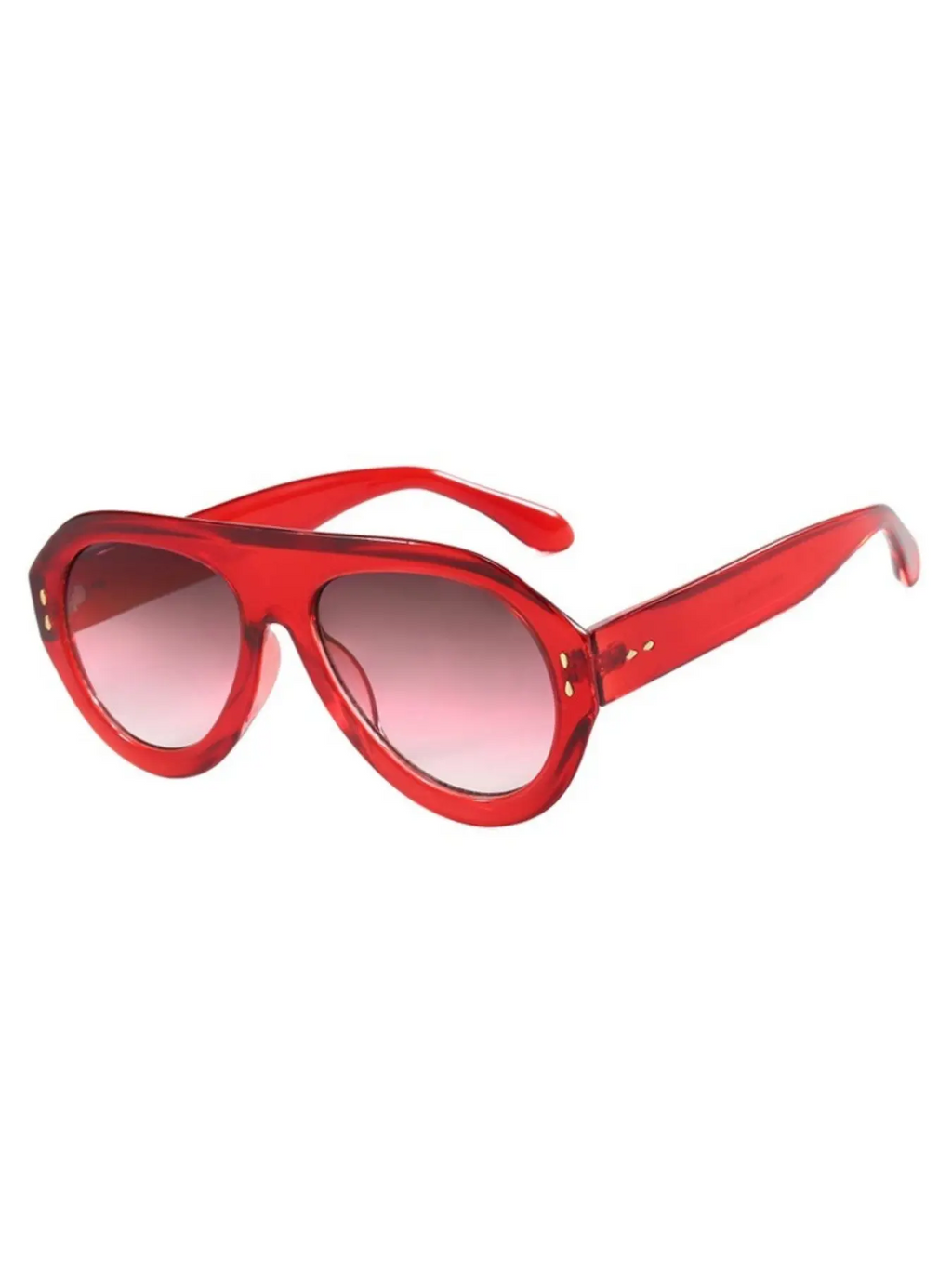 Women's Oversized Sporty Fashion Sunglasses, Metal Hinges, Y2K Style