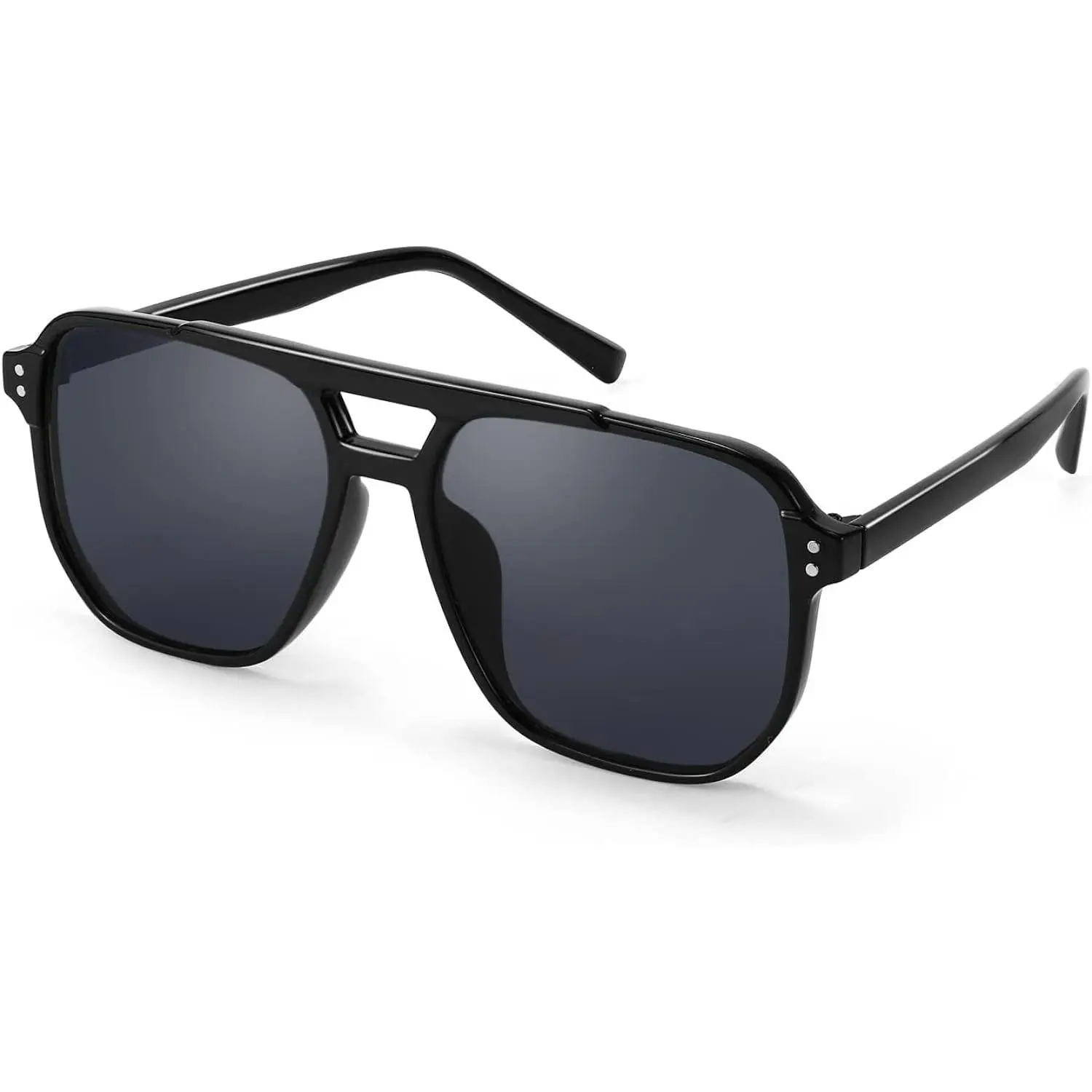 Retro Square Sunglasses Women Men 70s Vintage Trendy Plastic Frame Sun Glasses