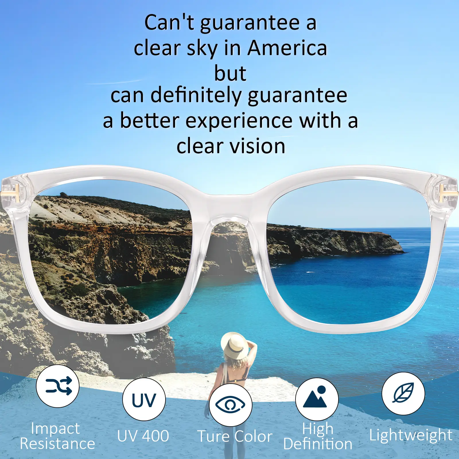 Polarized UV400 Protection Fashion Sunglasses for Women