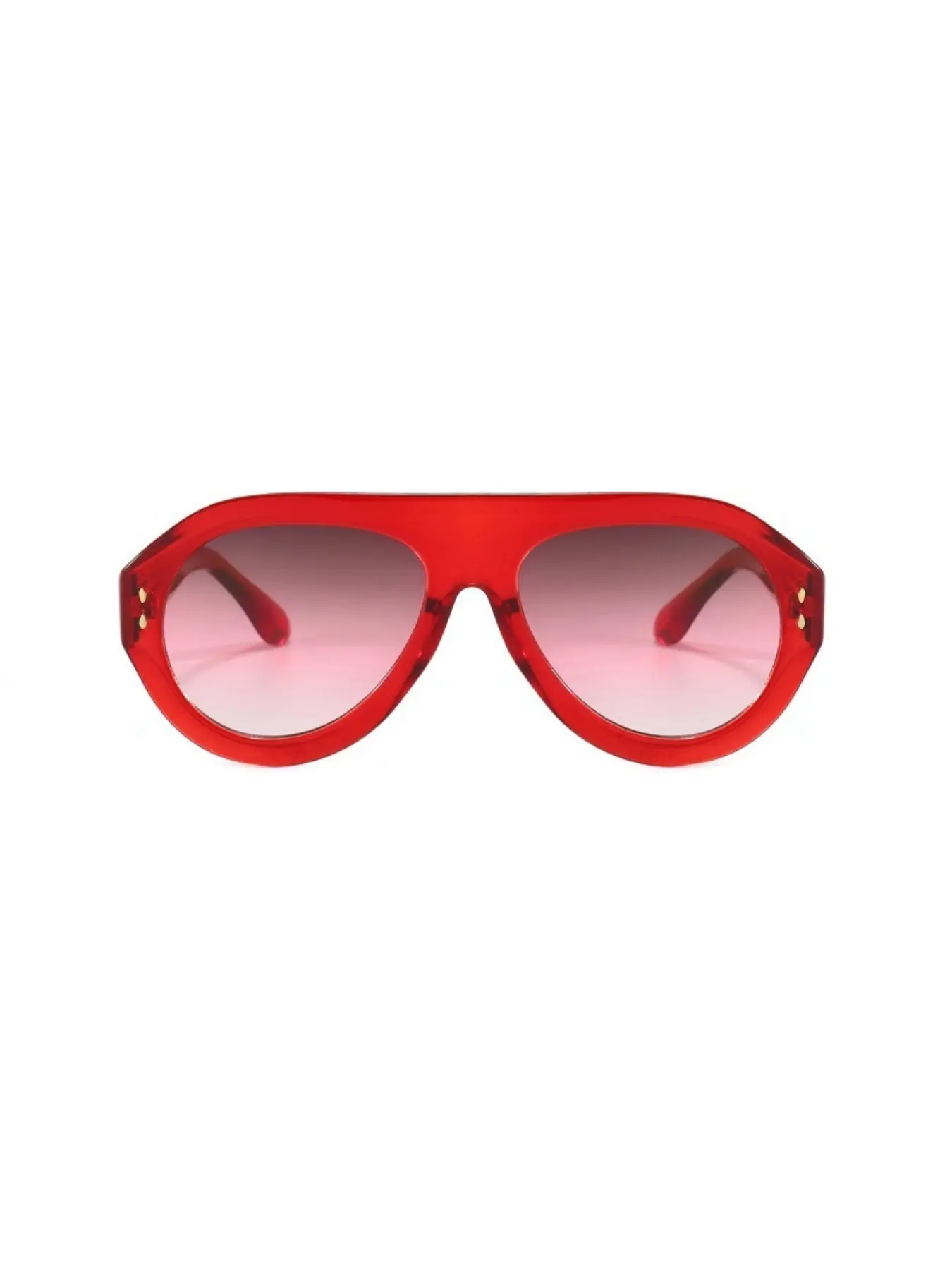 Women's Oversized Sporty Fashion Sunglasses, Metal Hinges, Y2K Style