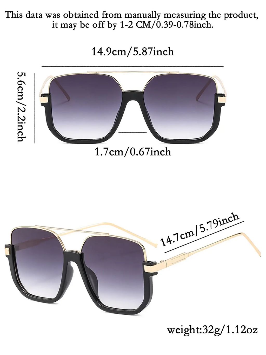 Unisex Fashionable All-match Tinted Lens Aviator Sunglasses, Vintage Trendy Sunglasses, Trendy Casual Sunglasses
