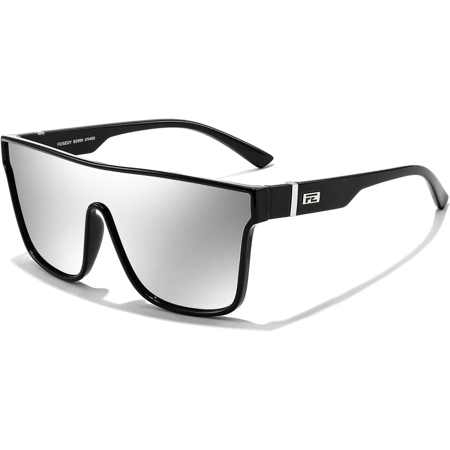 Fashion Flat Top Sunglasses Trendy Oversized Square Shades Women Men UV400