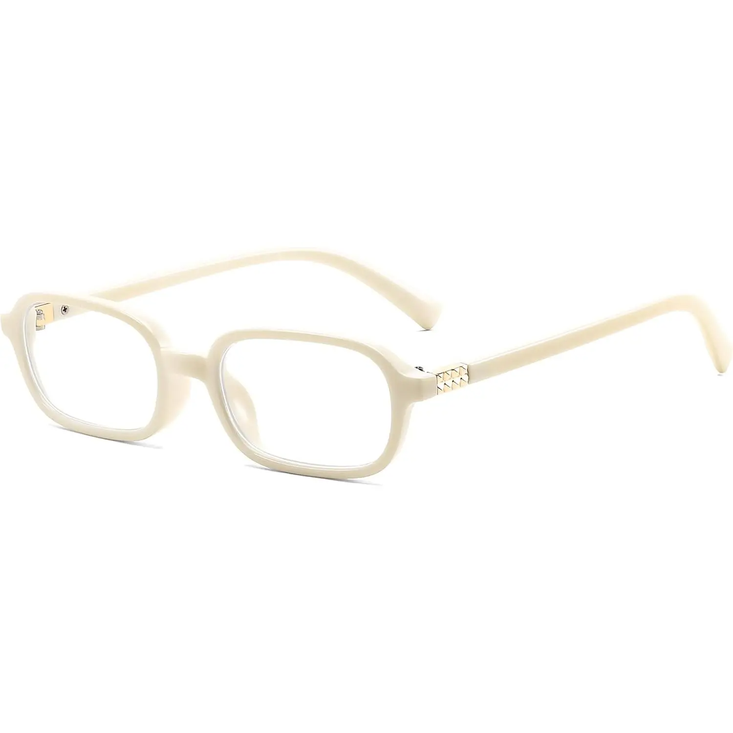 Fashion Rectangular Blue Light Glasses for Women Retro Small Frames Vintage Trendy 90s Square Eyeglasses