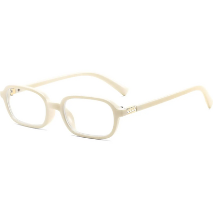 Fashion Rectangular Blue Light Glasses for Women Retro Small Frames Vintage Trendy 90s Square Eyeglasses